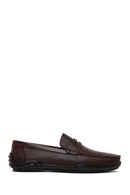 Erkek Kahverengi Deri Casual Loafer | Derimod