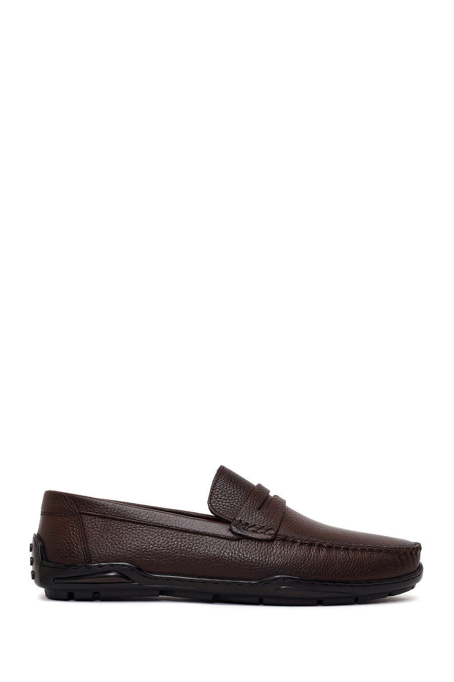 Erkek Kahverengi Deri Casual Loafer 26SFD7555FT | Derimod
