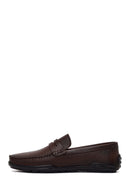 Erkek Kahverengi Deri Casual Loafer | Derimod