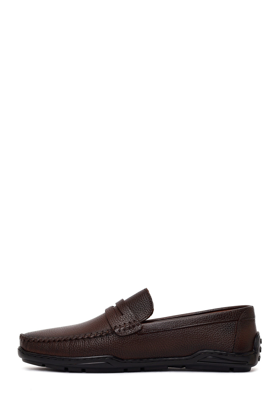 Erkek Kahverengi Deri Casual Loafer