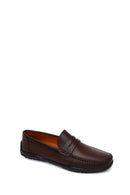 Erkek Kahverengi Deri Casual Loafer | Derimod