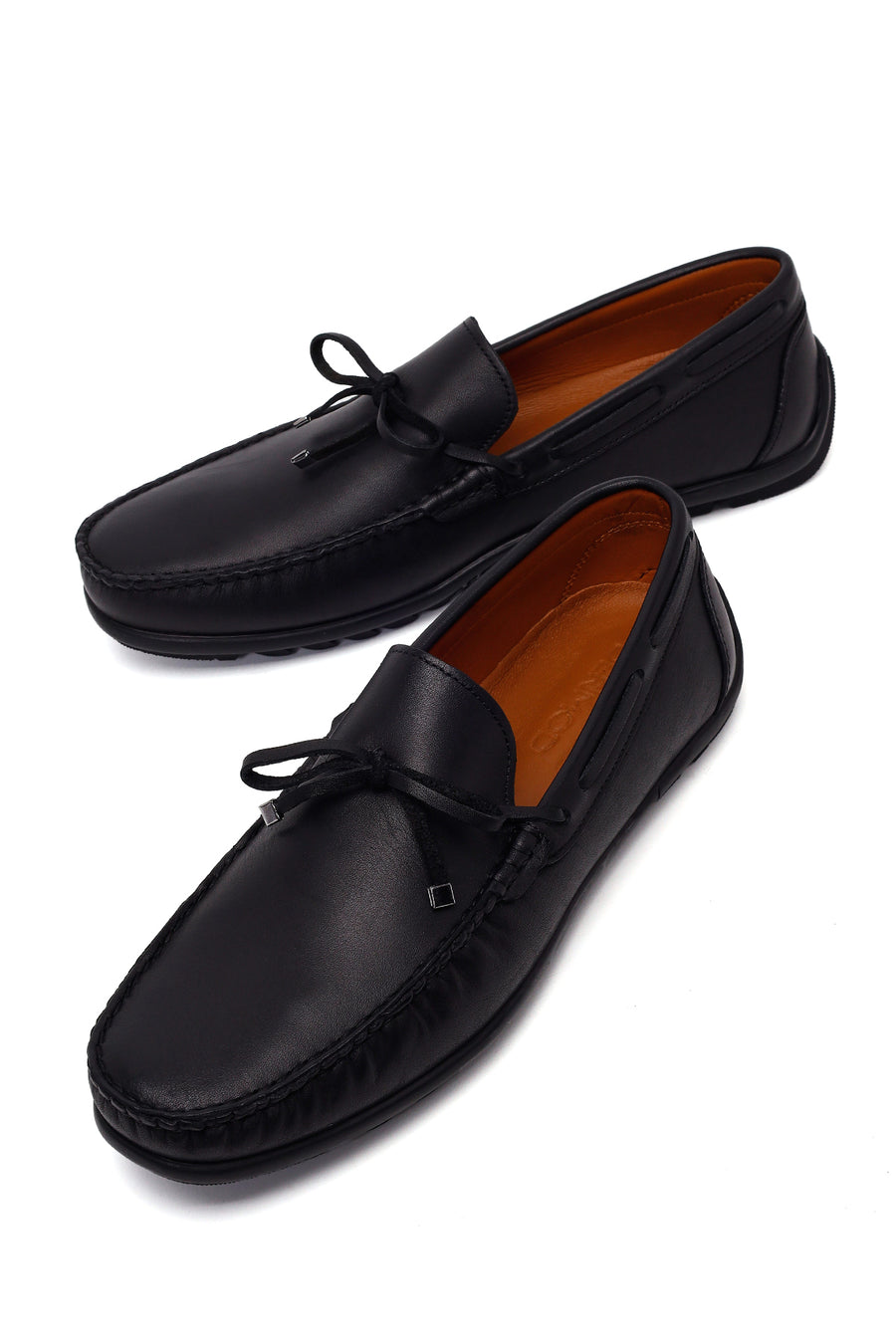 Male Black Leather Loafer