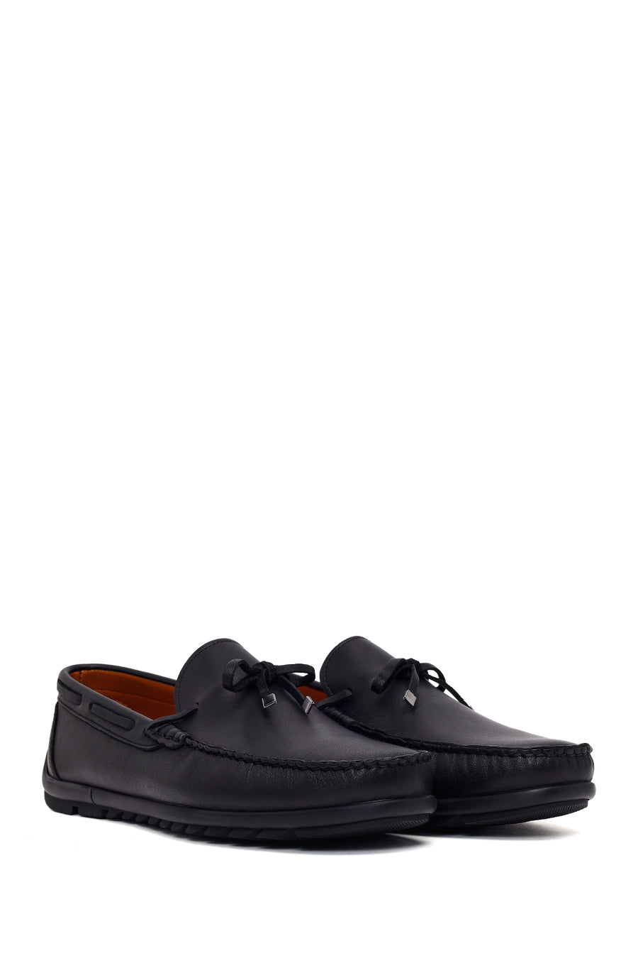 Male Black Leather Loafer