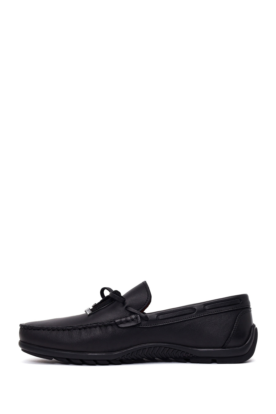 Male Black Leather Loafer