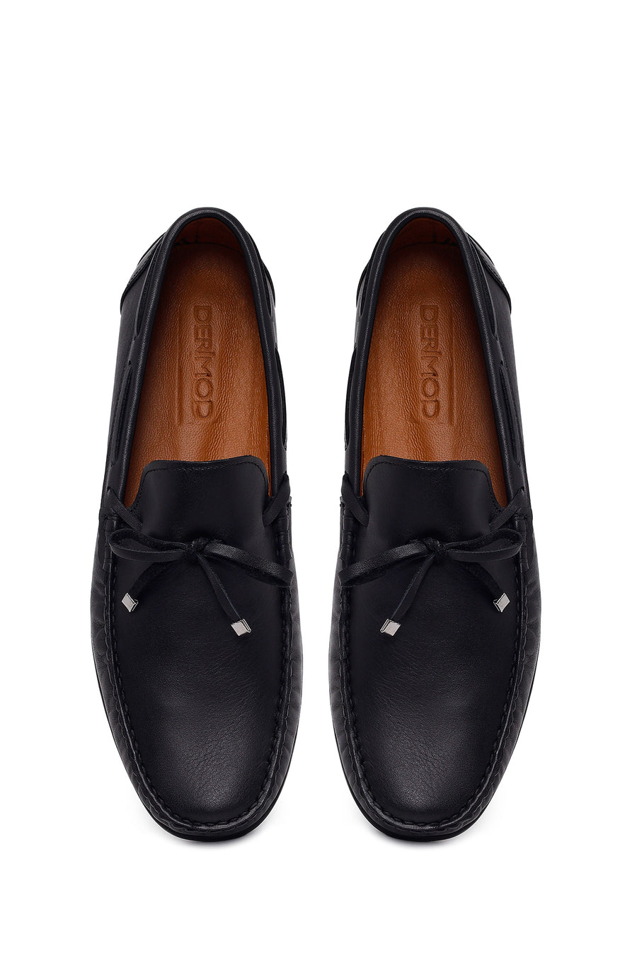 Male Black Leather Loafer
