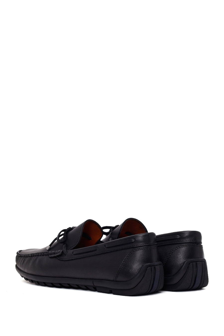 Male Black Leather Loafer