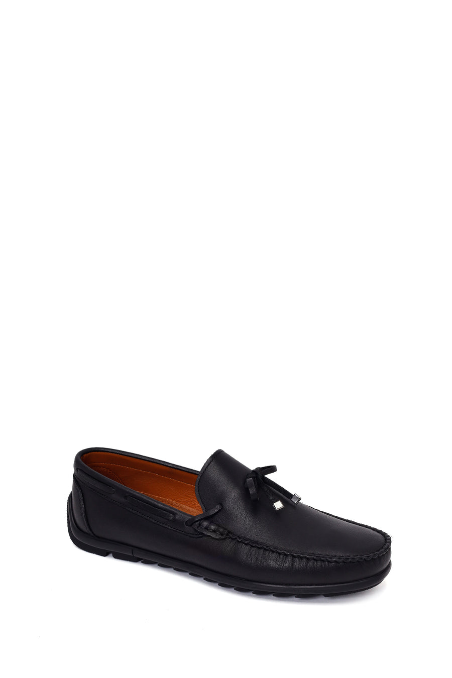 Male Black Leather Loafer