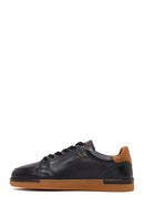 Men's Black Lace-up Leather Sneaker | Derimod