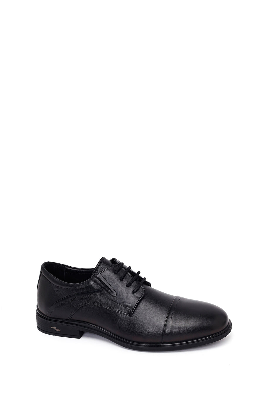 Male Black Lace-Up Leather Casual Shoes