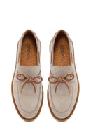 Men's Beige Leather Casual Shoes | Derimod