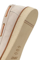 Men's Beige Leather Casual Shoes | Derimod