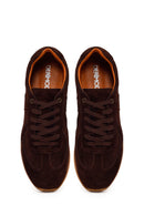Male Brown Lace-Up Suede Leather Sneaker | Derimod