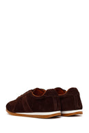 Male Brown Lace-Up Suede Leather Sneaker | Derimod