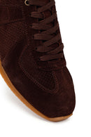 Male Brown Lace-Up Suede Leather Sneaker | Derimod