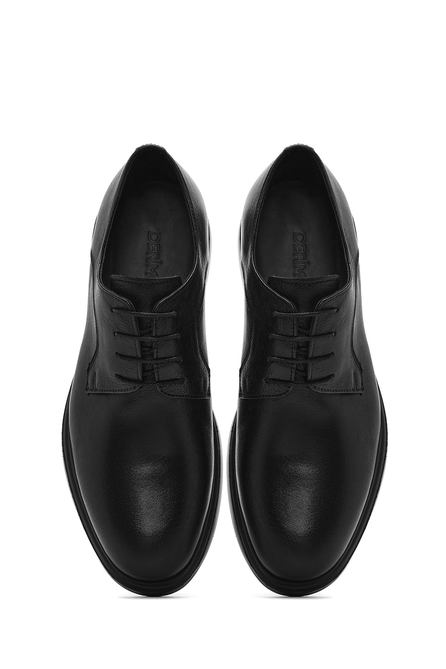 Men's Black Lace-up Leather Casual Shoes