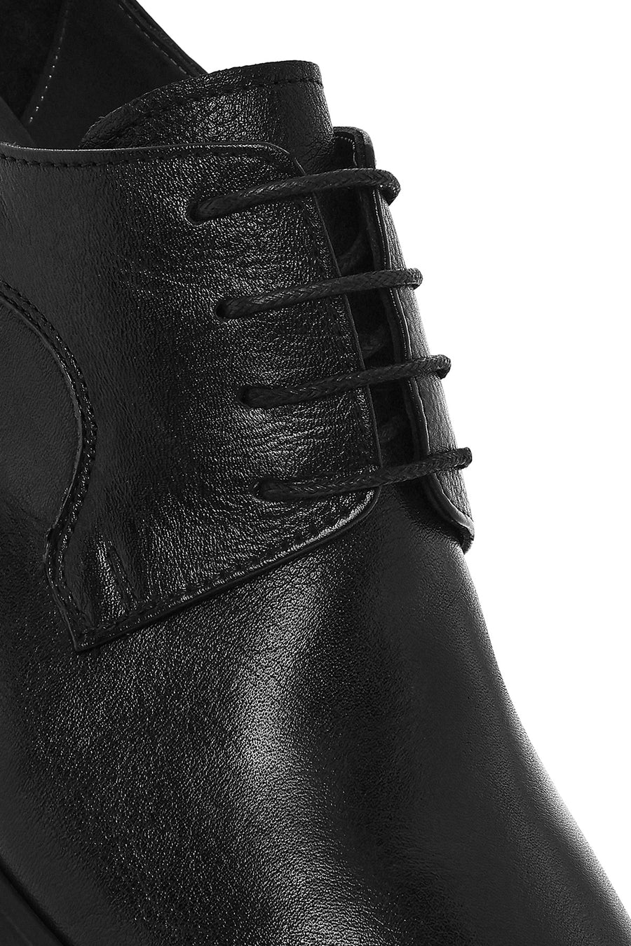 Men's Black Lace-up Leather Casual Shoes