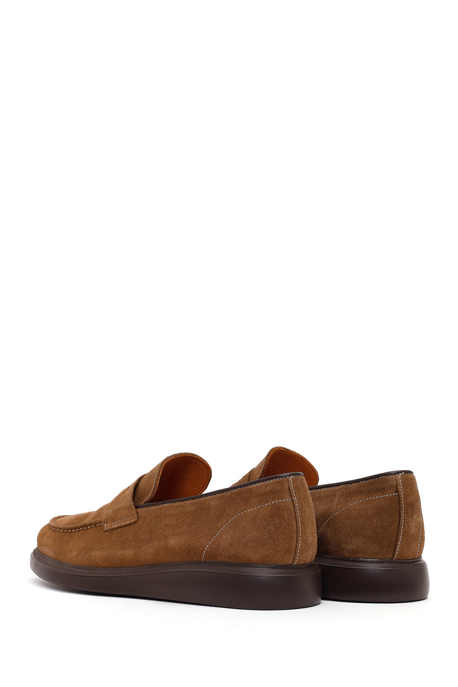 Men's Mink Chunky Suede Leather Loafers