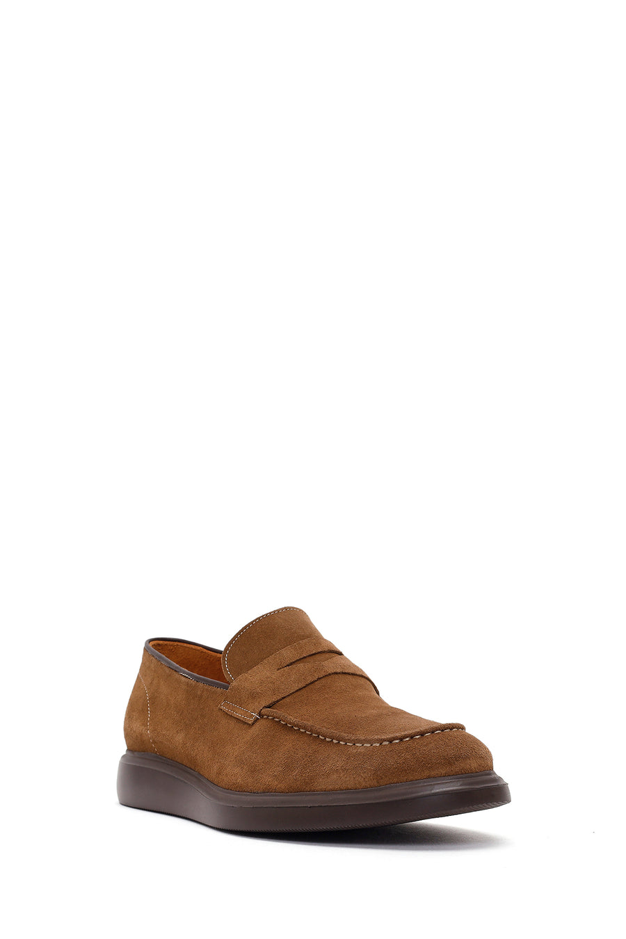 Men's Mink Chunky Suede Leather Loafers