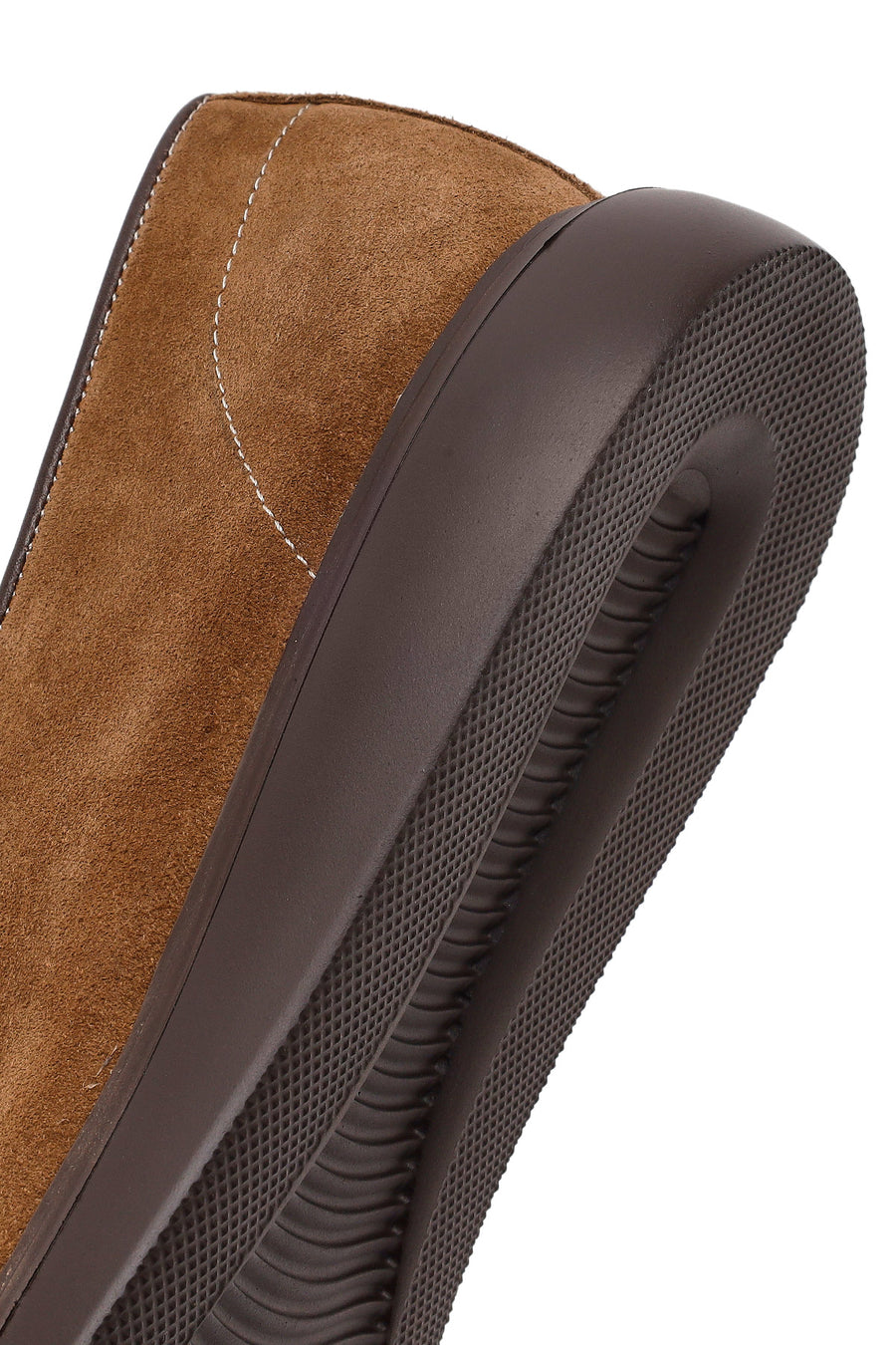 Men's Mink Chunky Suede Leather Loafers
