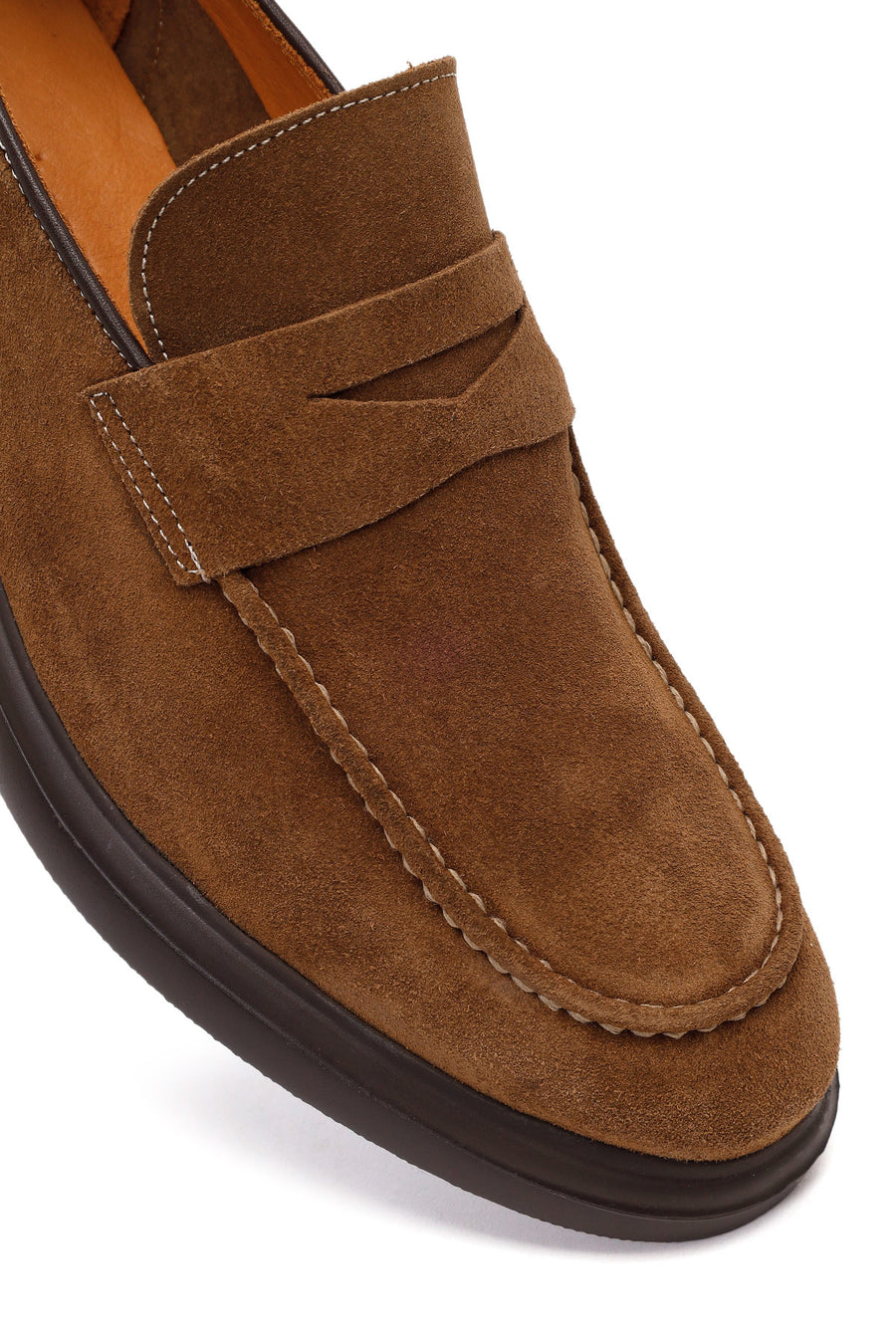 Men's Mink Chunky Suede Leather Loafers