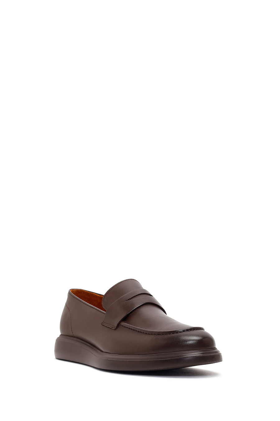 Erkek Kahverengi Deri Casual Loafer