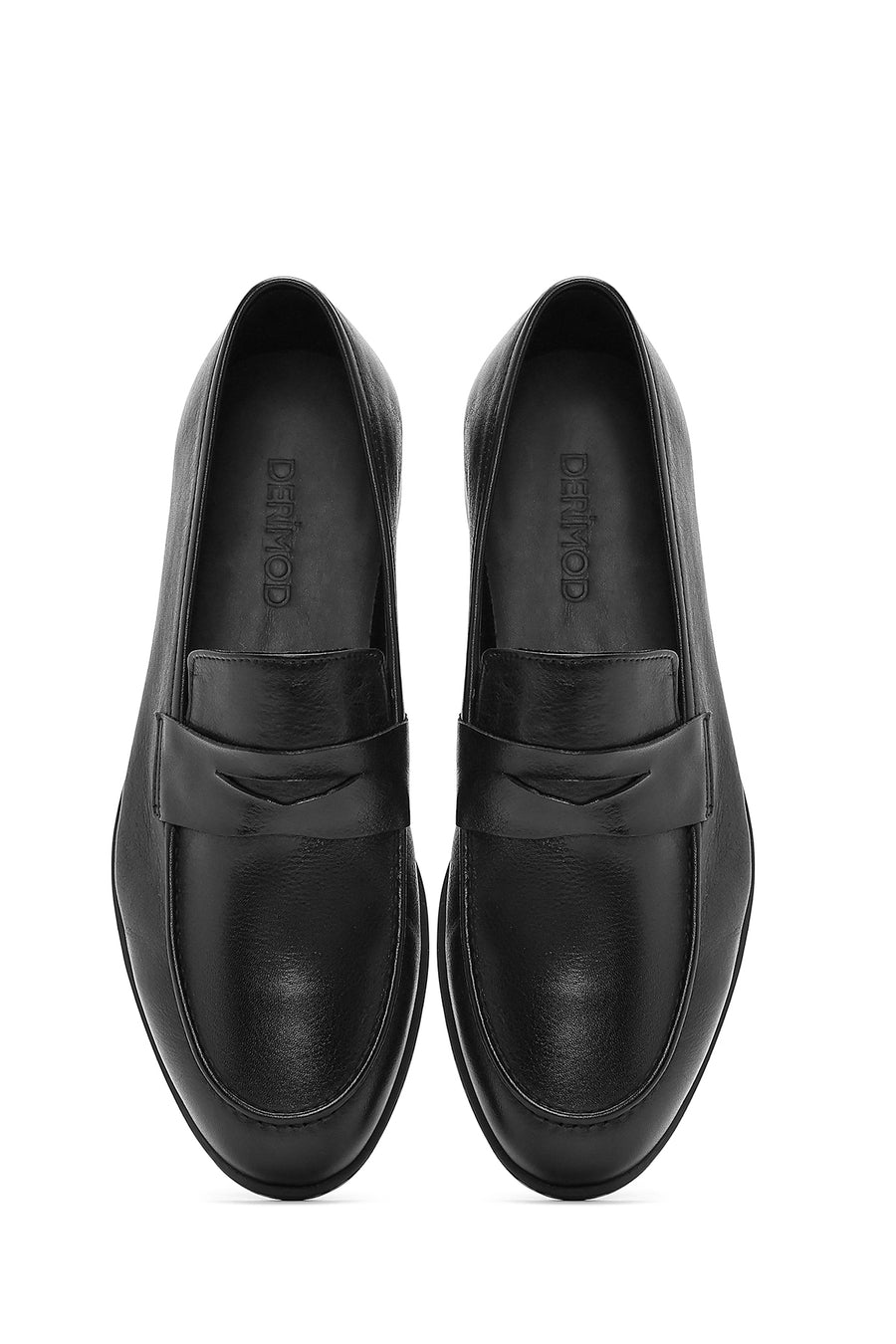 Men's Black Leather Loafer
