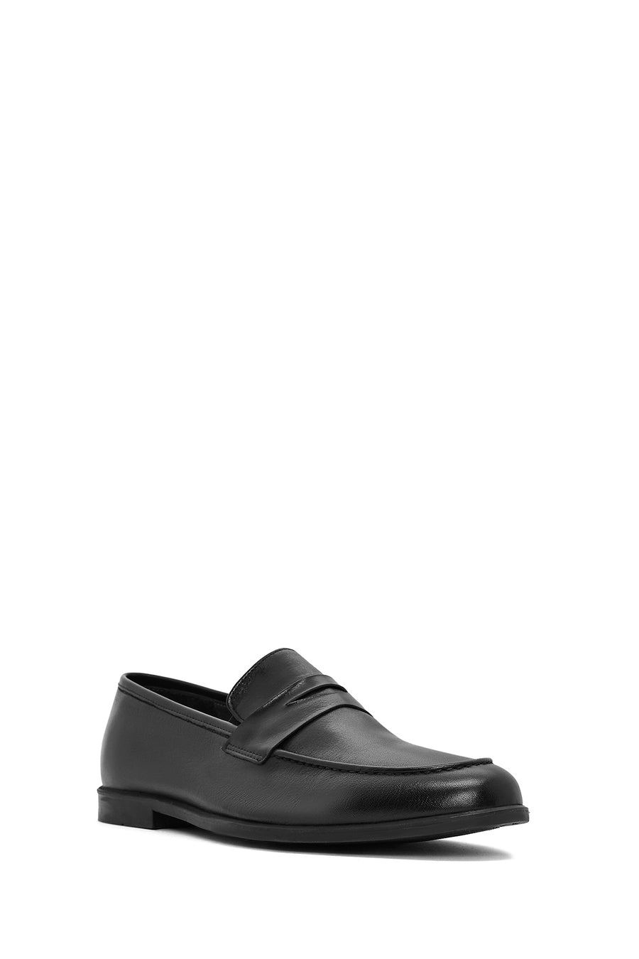 Men's Black Leather Loafer