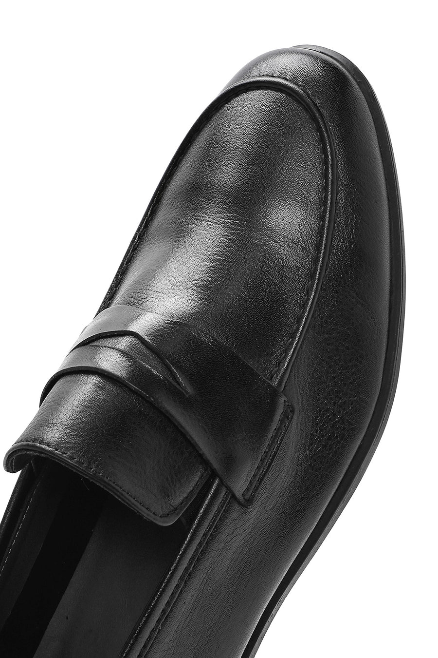 Men's Black Leather Loafer