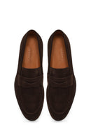 Erkek Kahverengi Süet Deri Loafer | Derimod