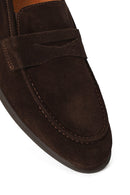 Erkek Kahverengi Süet Deri Loafer | Derimod