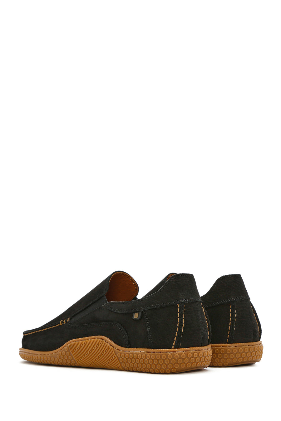 Men's Black Nubuck Leather Comfort Loafer