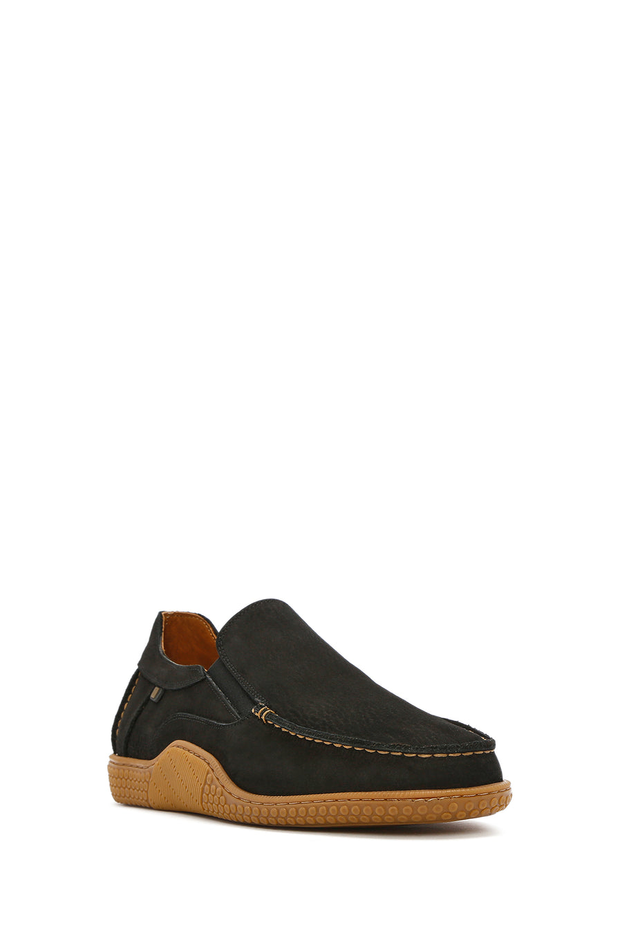Men's Black Nubuck Leather Comfort Loafer