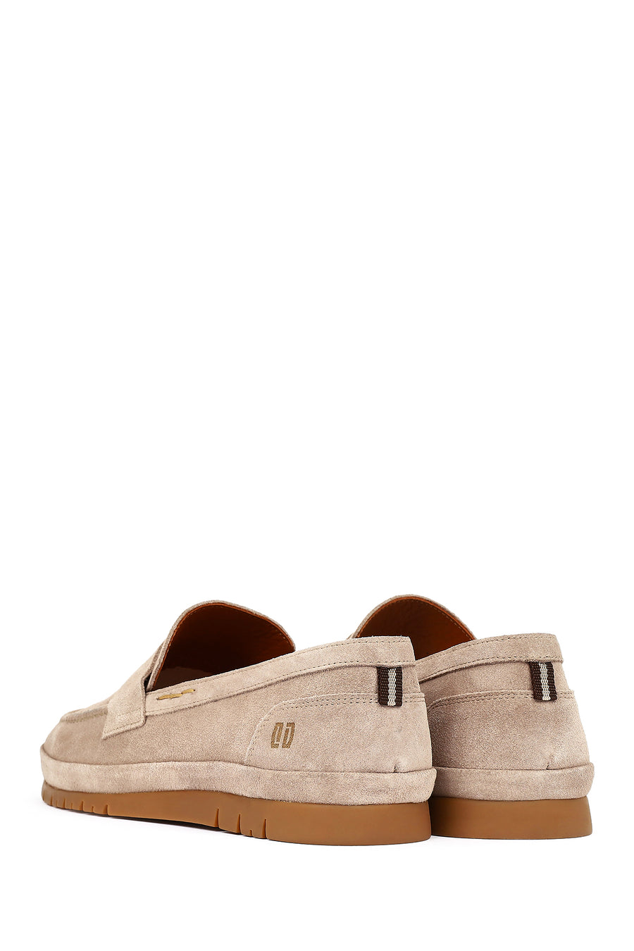Men's Beige Suede Leather Loafer