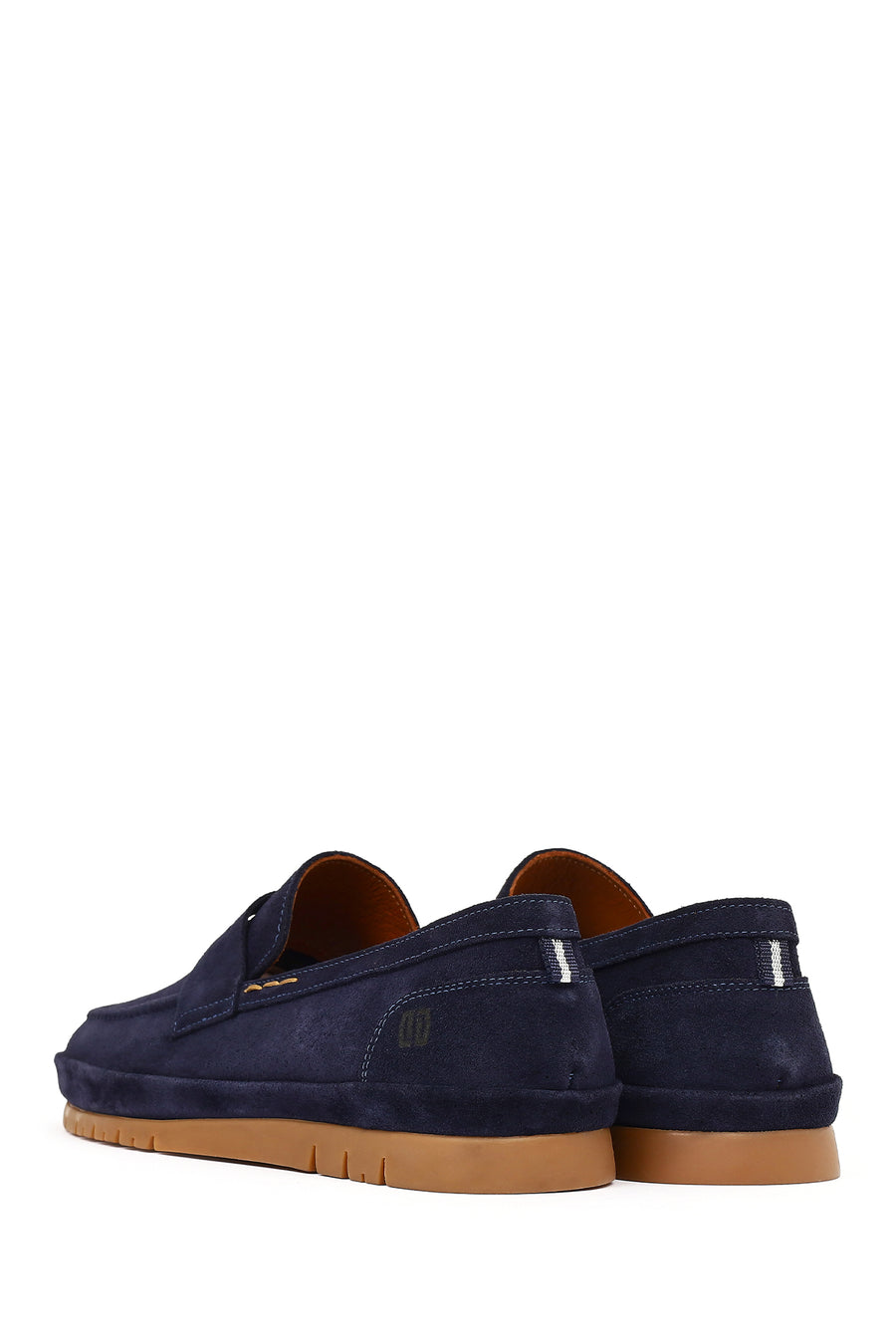 Men's Navy Blue Suede Leather Loafer