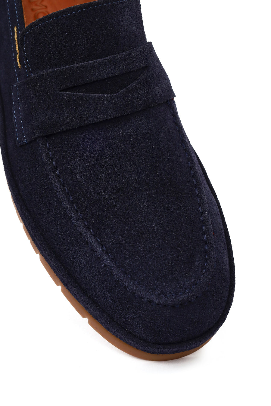 Men's Navy Blue Suede Leather Loafer