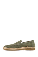 Erkek Yeşil Süet Deri Casual Loafer | Derimod