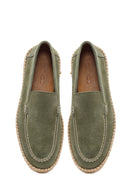 Erkek Yeşil Süet Deri Casual Loafer | Derimod
