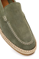 Erkek Yeşil Süet Deri Casual Loafer | Derimod
