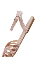 Kadın Pembe Taşlı Sandalet | Derimod