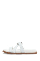 Women's White Stone Slippers | Derimod