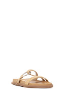 Women's Beige Stone Slippers | Derimod
