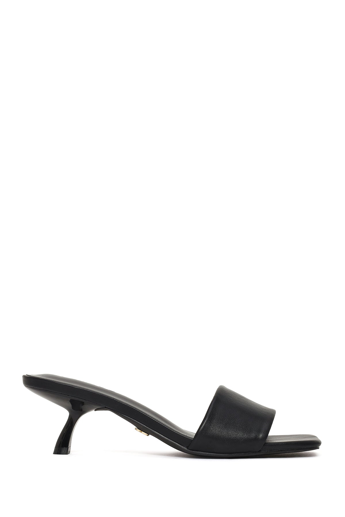 Kadın Siyah Kısa İnce Topuklu Terlik 26SFE450418 | Derimod