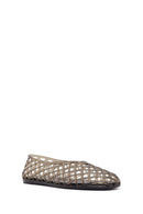 Women's Black Jelly Ballerina | Derimod