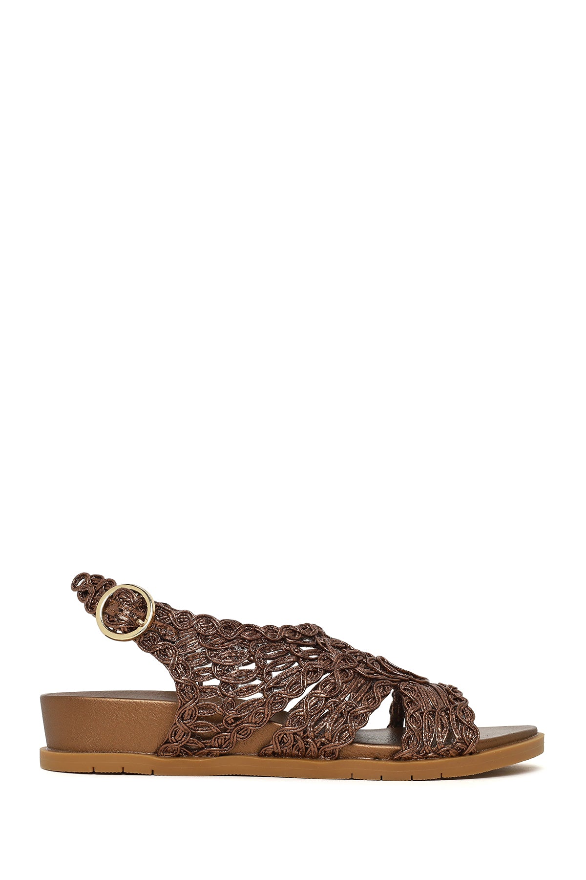 Kadın Bronz Metalik Sandalet 26SFE481132 | Derimod