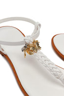 Woman White Accessory Toe-Post Sandals | Derimod