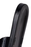 Woman Black Stone-Embellished Jelly Slipper | Derimod