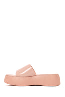 Woman Beige Thick-Soled Jelly Slippers | Derimod