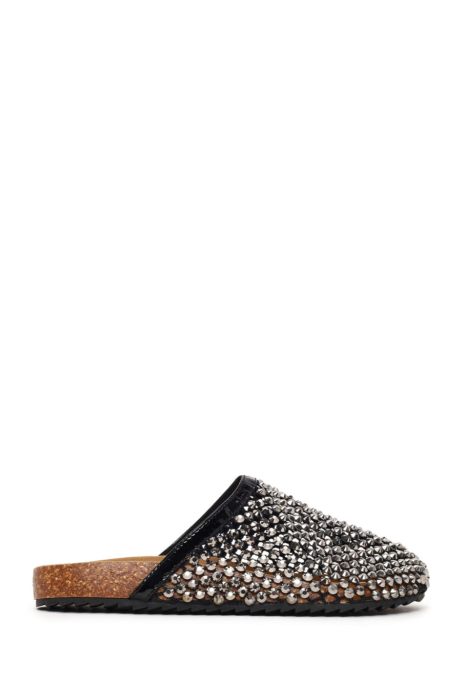 Woman Black Embellished Mule Slipper 26SFE4983TS | Derimod