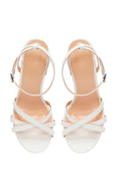 Woman White Ankle-Strap Buckle Thin-Heeled Sandal | Derimod