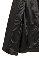 Evita Kadın Siyah Kemer Detaylı Deri Trençkot | Derimod